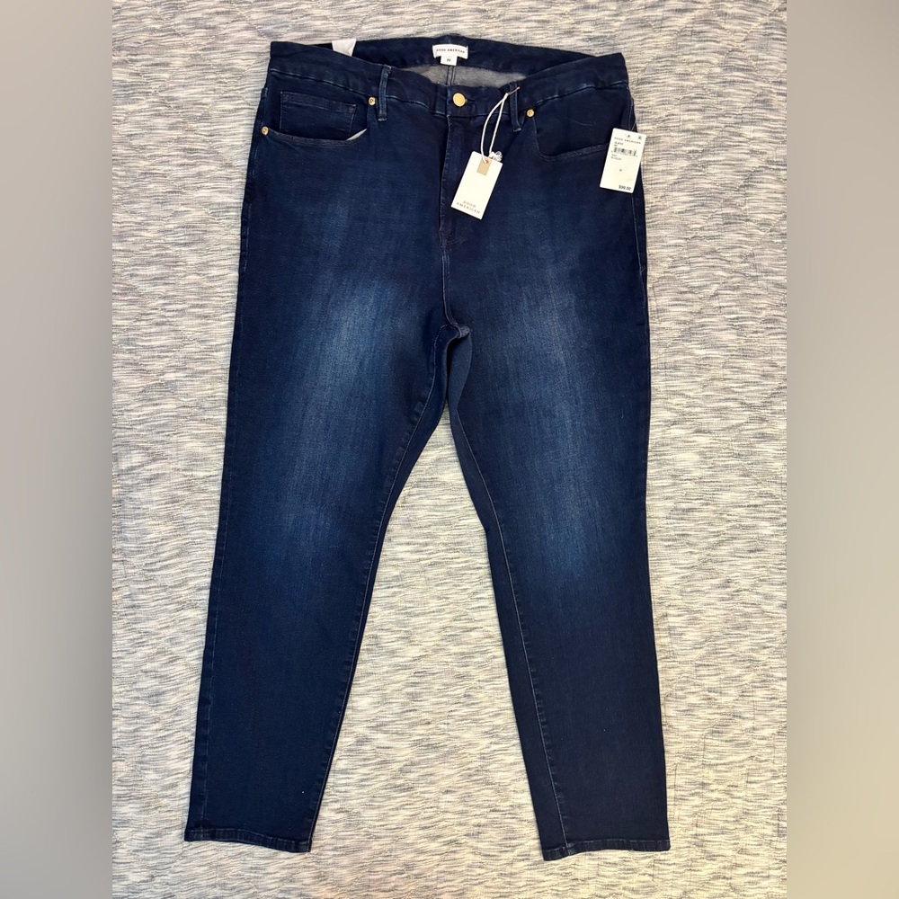Good American Good Legs High Rise Skinny Jeans Sz 22 NWT | Skinny Hi-Rise Jeans- - Picture 4 of 10